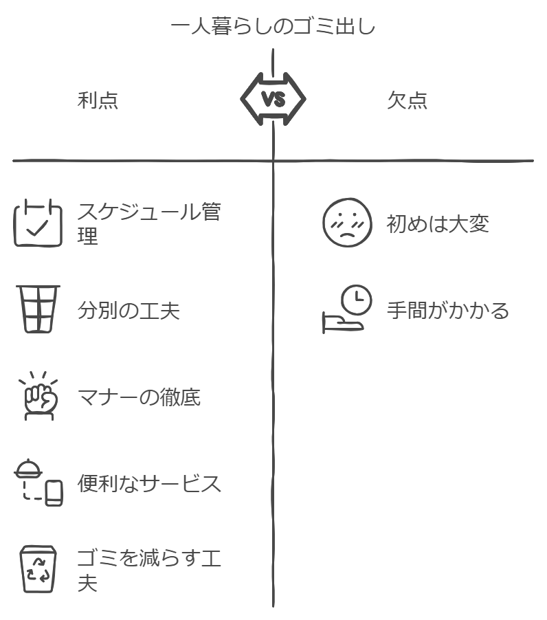 一人暮らしのゴミ出し